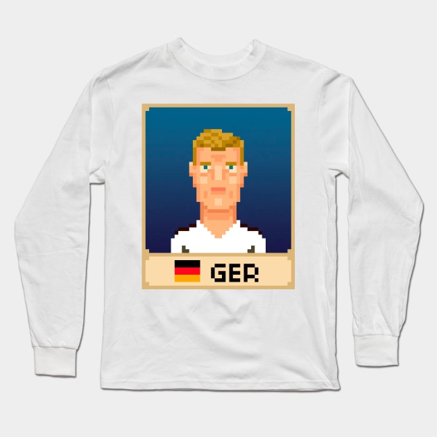 Toni Kroos Long Sleeve T-Shirt by PixelFaces